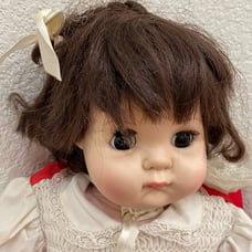 Vintage Madame Alexander 1965 Puddin 19” Baby Doll Pouty Lips Dark Circle Eyes