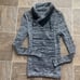 Leif Nelson Faux Leather Trim Collar Stretch Fit Top