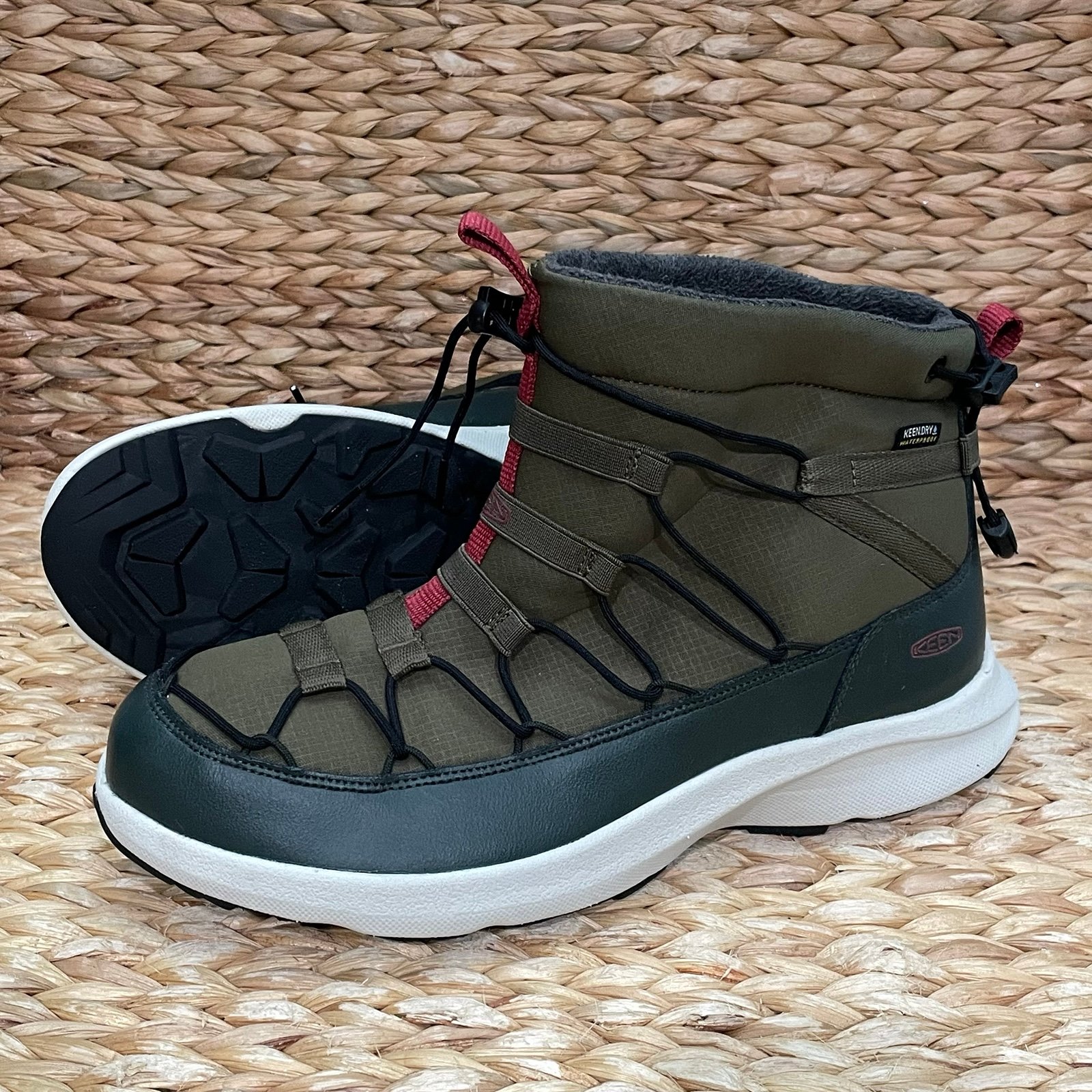 Keen Uneek Chukka Waterproof Sneaker Boot Dark Olive