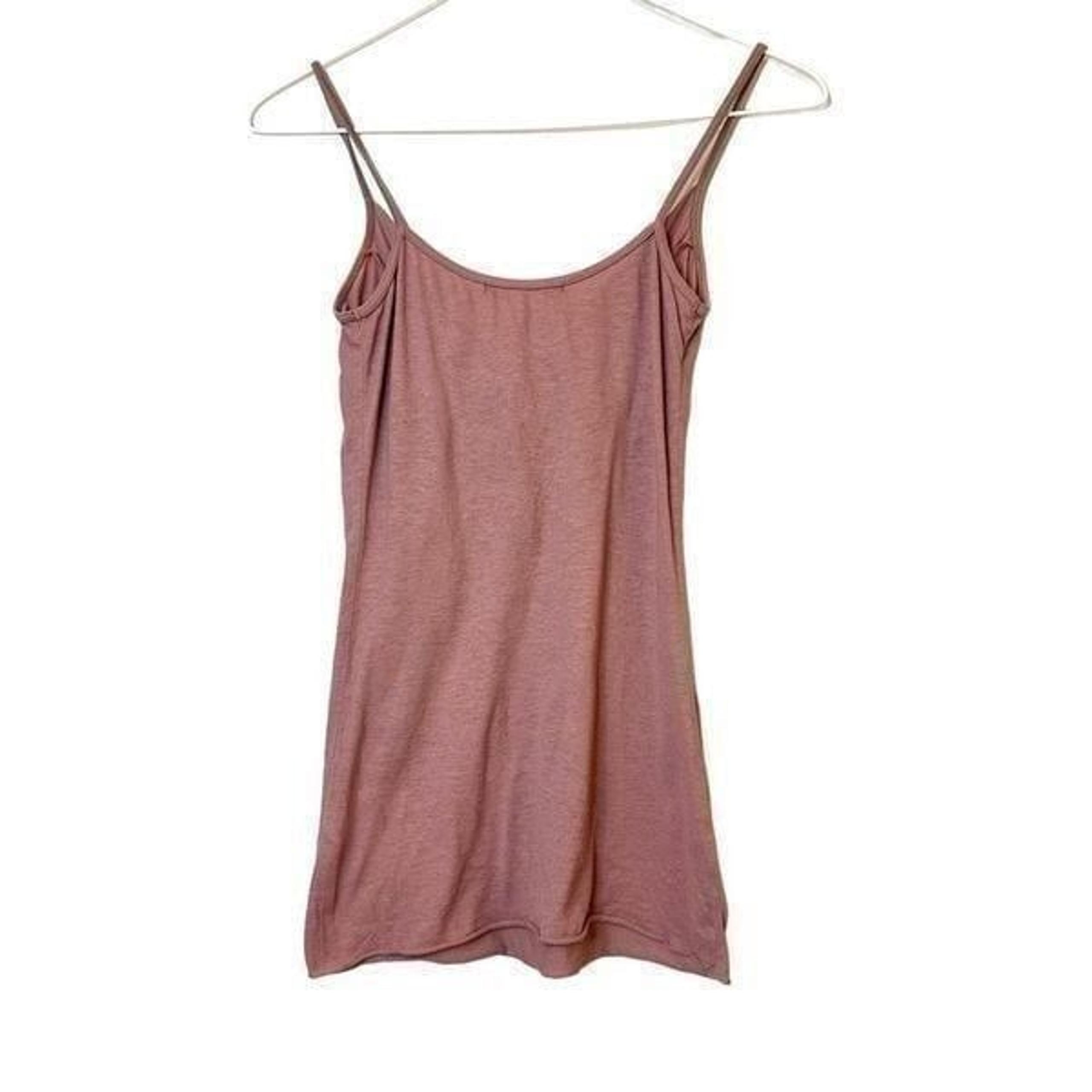 Velvet by Anthropologie V-Neck Spaghetti Strap Cami Top Mauve Pink Small