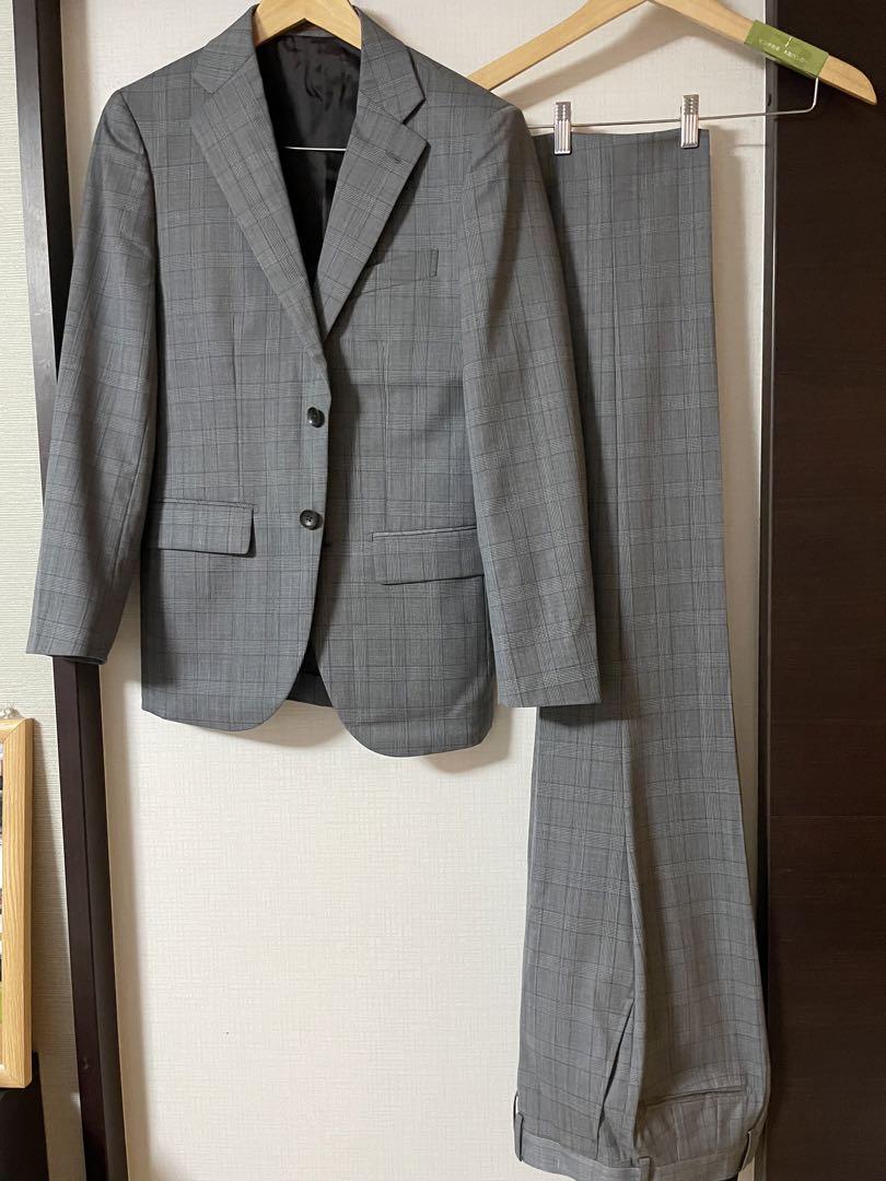P.S.FA Men's Suit (Jacket & Trousers) Glen Check 170 Y5 Brand New Unused