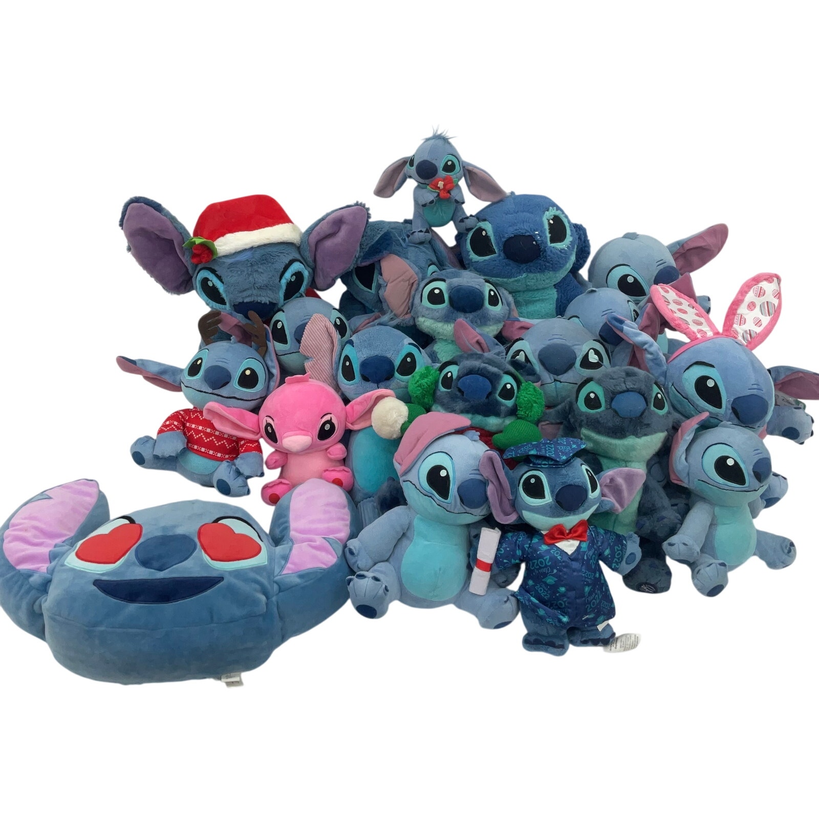 LOT 13 lbs Disney Lilo & Stitch Character Plush Dolls Stuffed Animals Preowned