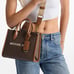 Michael Kors Mirella Small Signature Logo Crossbody Bag Brown NWT
