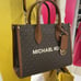 Michael Kors Mirella Small Signature Logo Crossbody Bag Brown NWT
