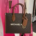 Michael Kors Mirella Small Signature Logo Crossbody Bag Brown NWT