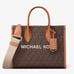 Michael Kors Mirella Small Signature Logo Crossbody Bag Brown NWT