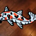 Handmade Koi Fish Tufted Rug NEW