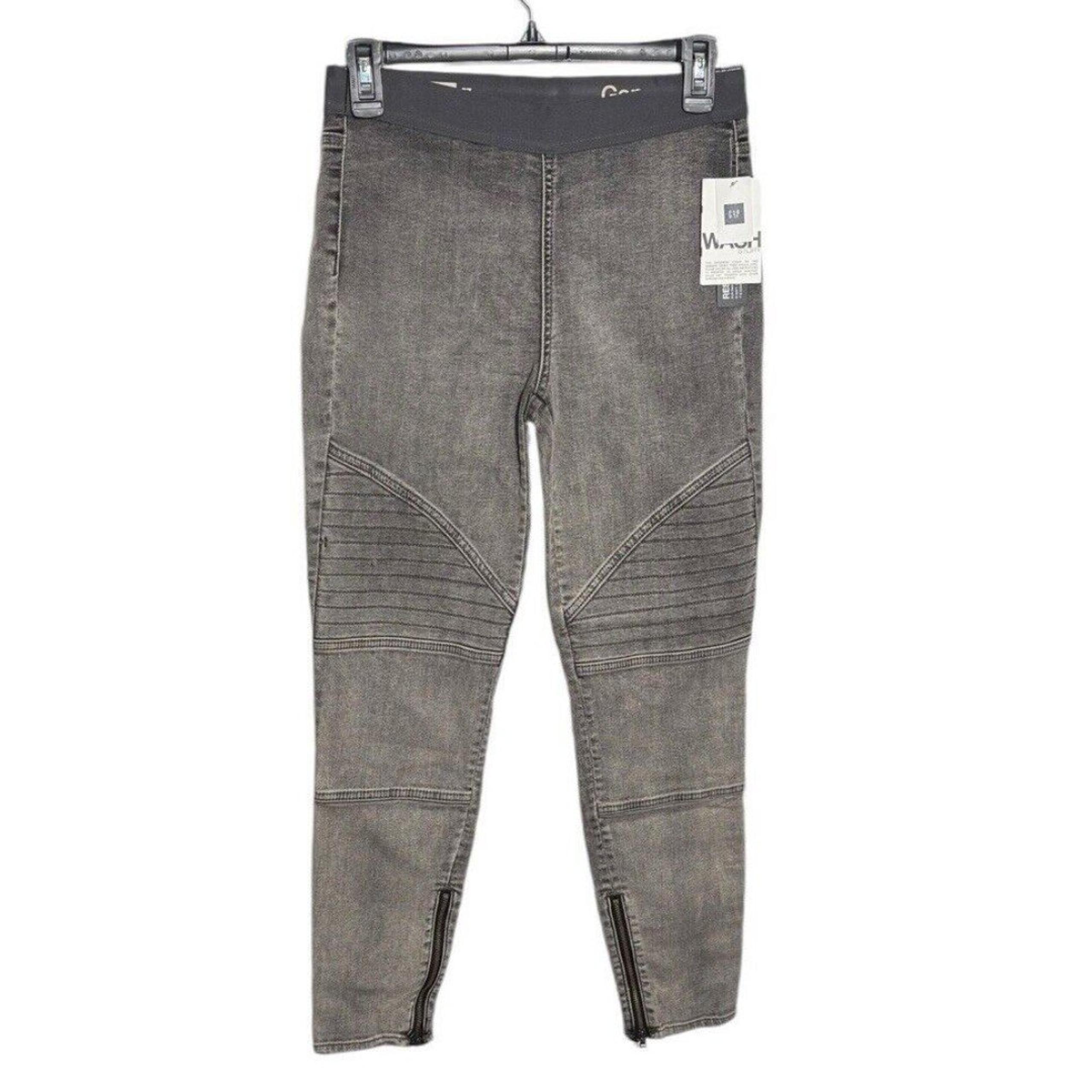 GAP Resolution Pull On Leggings Moto Black Size 27