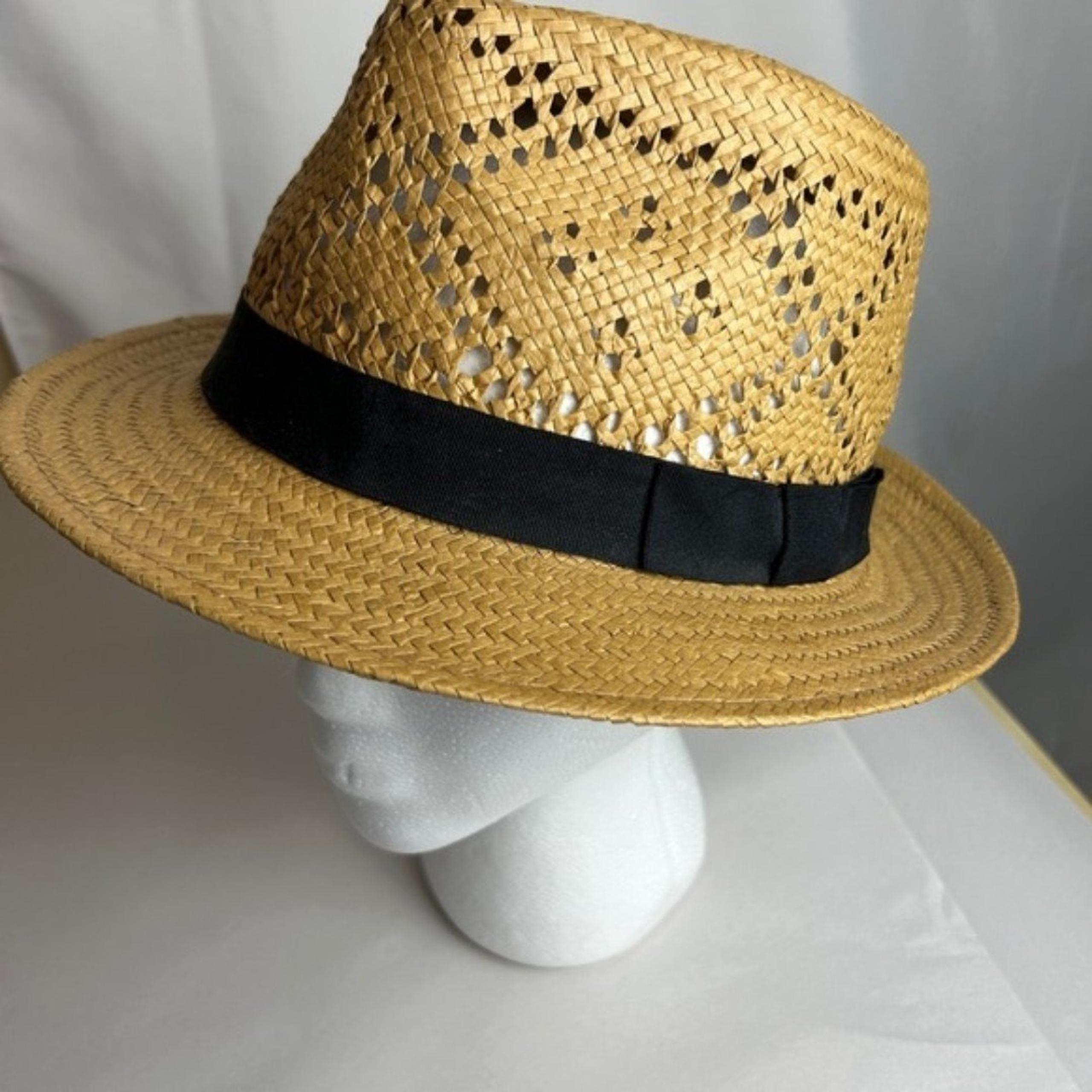 Dorfman Pacific Co DPC straw hat women size M Shaped retro old Money