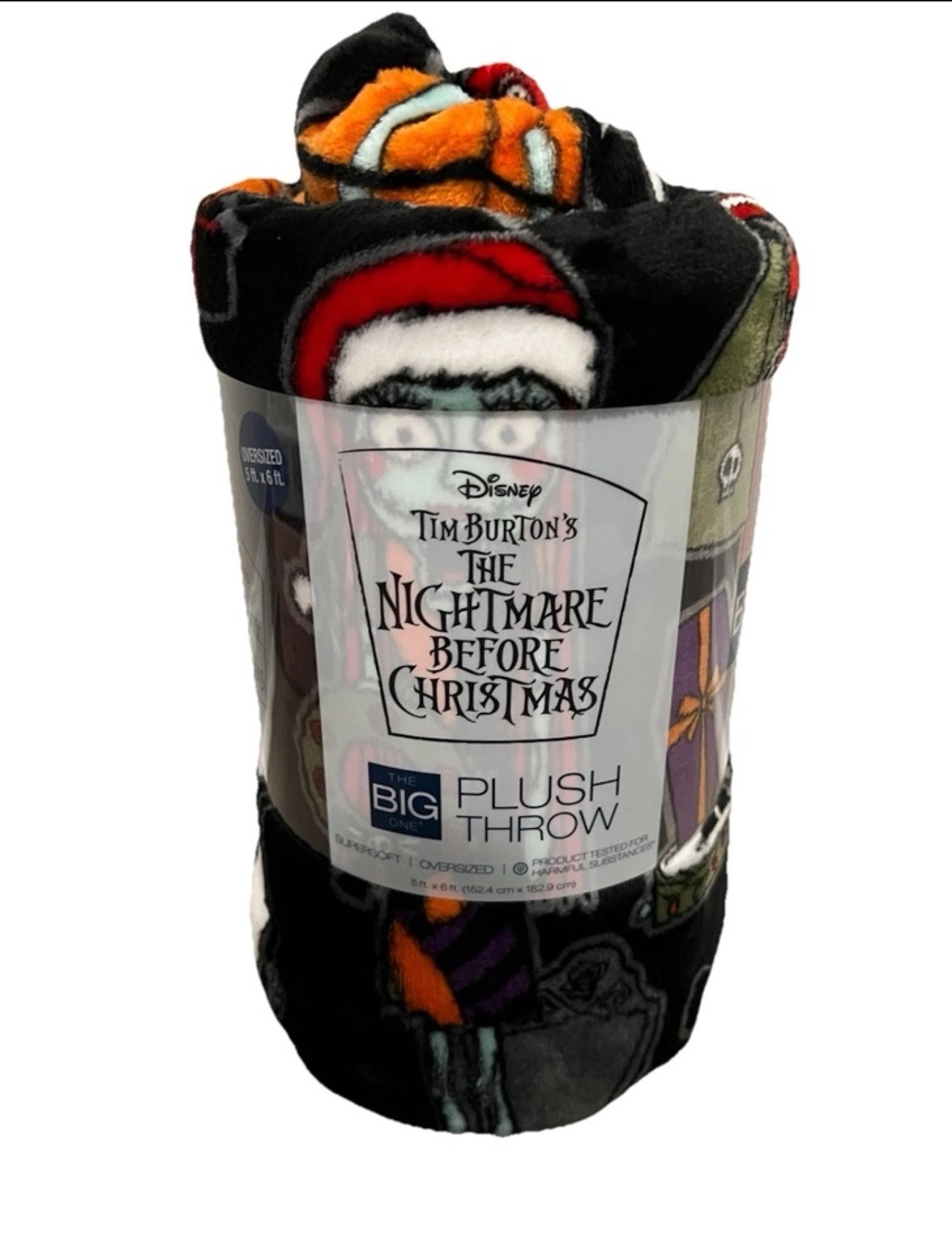 The Nightmare Before Christmas Oversized Plush Throw Blanket – 5ft x 6ft - Disney