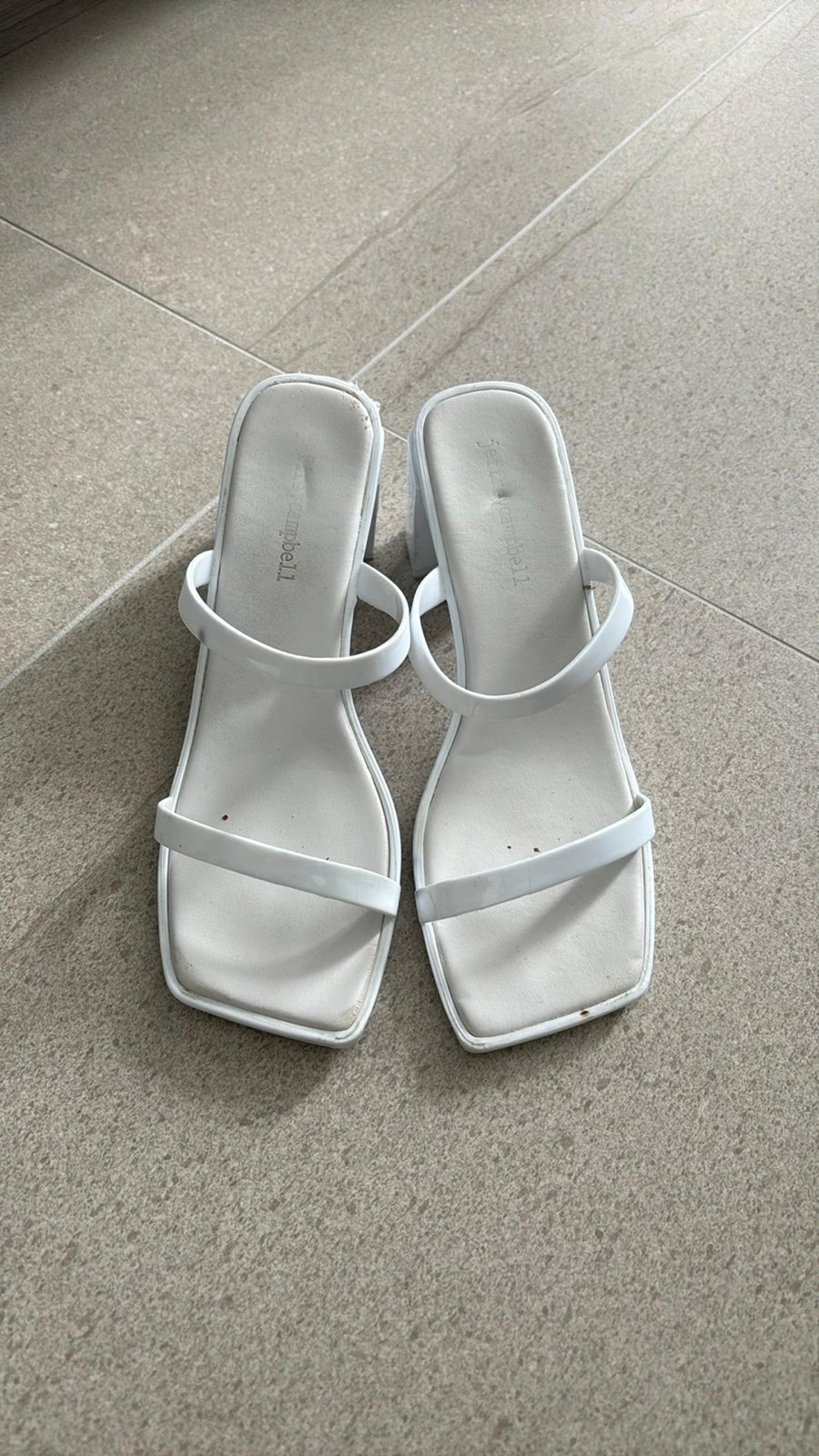 Jeffery Campbell sandals in white size 6