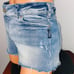 Silver Light Wash Aiko Jean Shorts 30