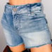 Silver Light Wash Aiko Jean Shorts 30