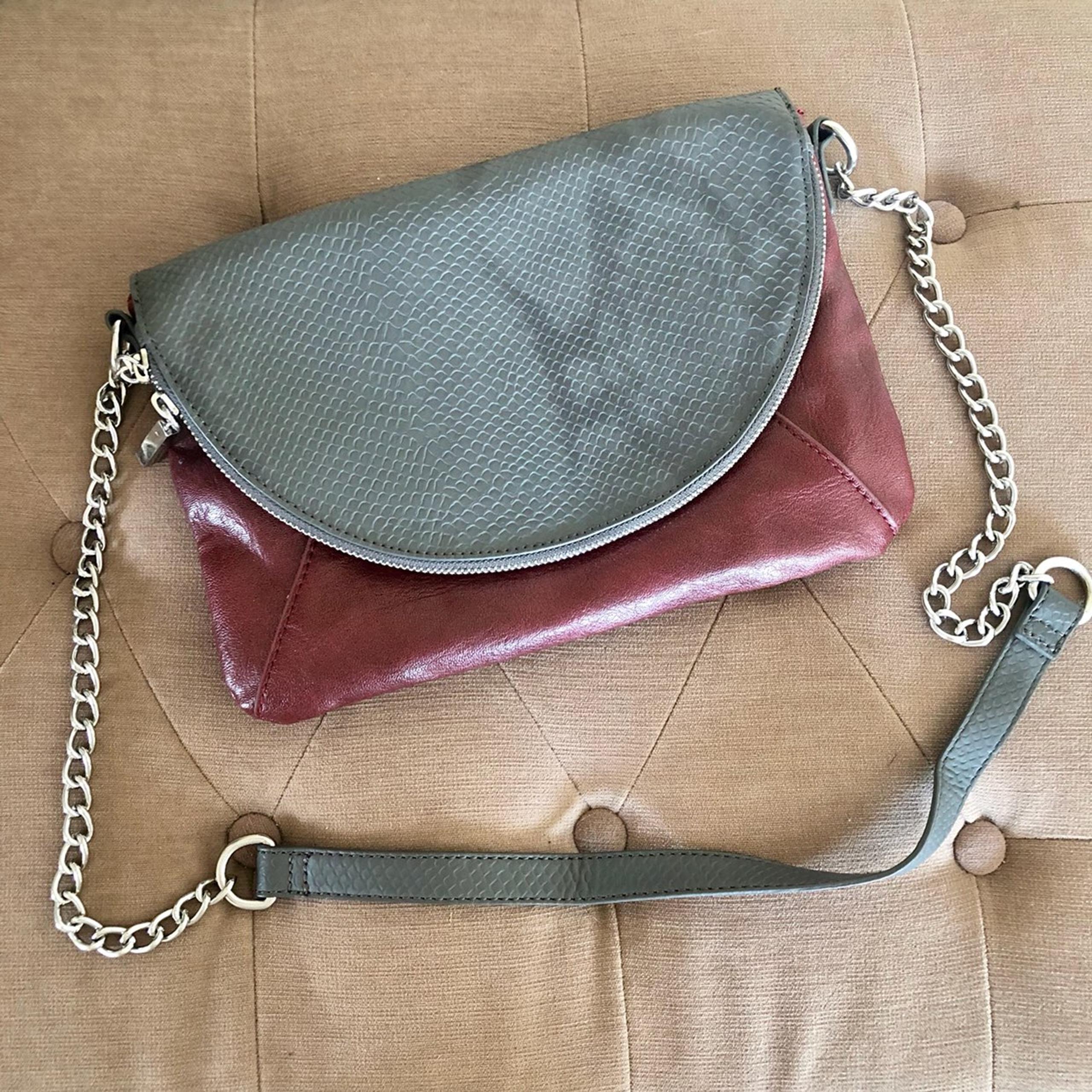 Snakeskin Print Crossbody Purse