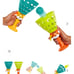 3-Pack B. Toys Pop N Launch Ball Catch Game, Toys