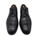 SANTONI Mens Black Leather Perf Cap Toe Oxford UK 10.5/US 11.5 D Shoe Italy 730