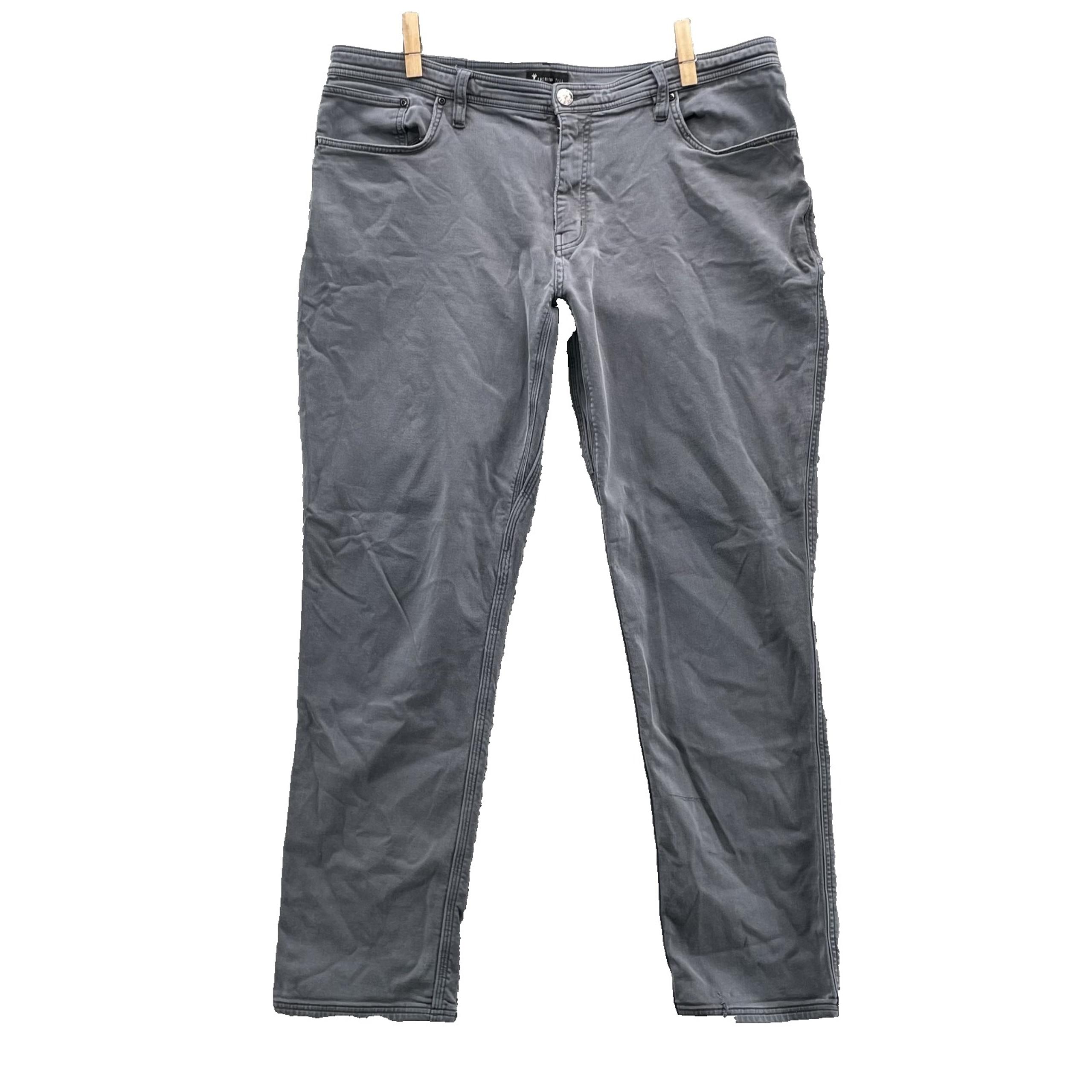 American Tall Jeans Men's 41x32* Gray Grunge Academia Classic Preppy Outdoor 90s