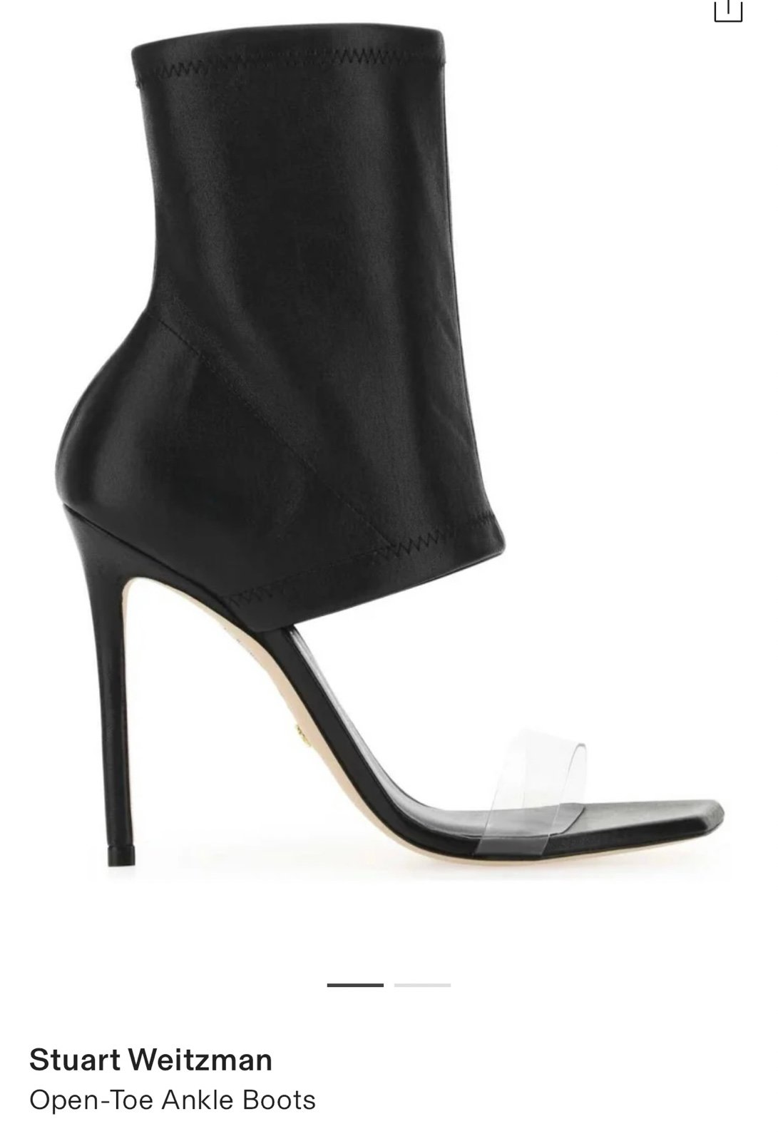 Stuart Weitzman Open-Toe Ankle Boots