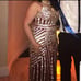 Silver Gold & Burgundy Formal Prom Dress