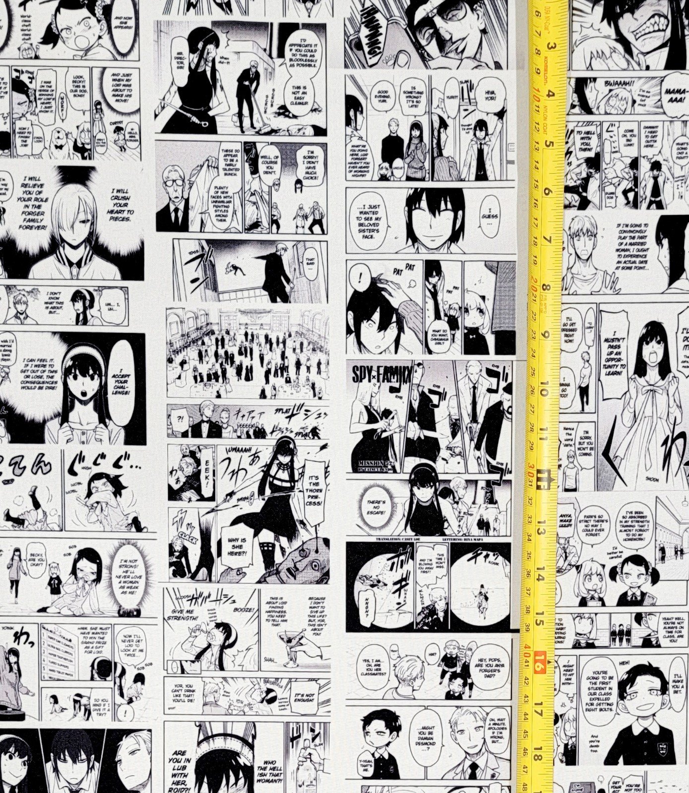 SPY X FAMILY ANIME MANGA COMIC STYLE FABRIC 1 YARD