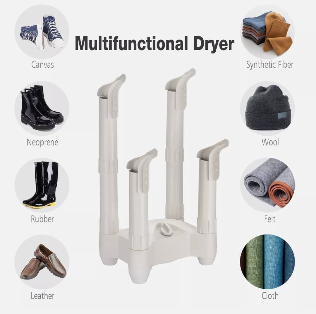 Electric Shoe Dryer w/ Timer Boot Odor Remover Footwear Warmer Sock Home