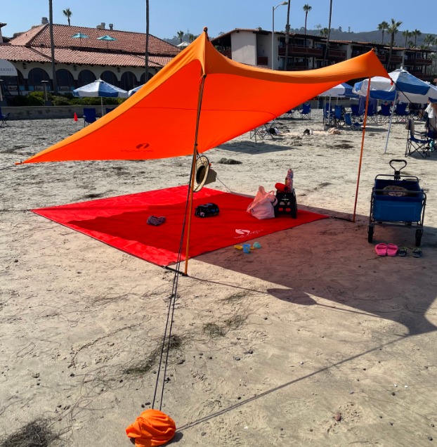 Large Family Beach Tent & Beach Canopy, UPF50 Sun Beach Shade