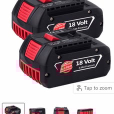 BAT610G 18 Volt for BOSCH, 5.0Ah Lithium Batteries 2 pack