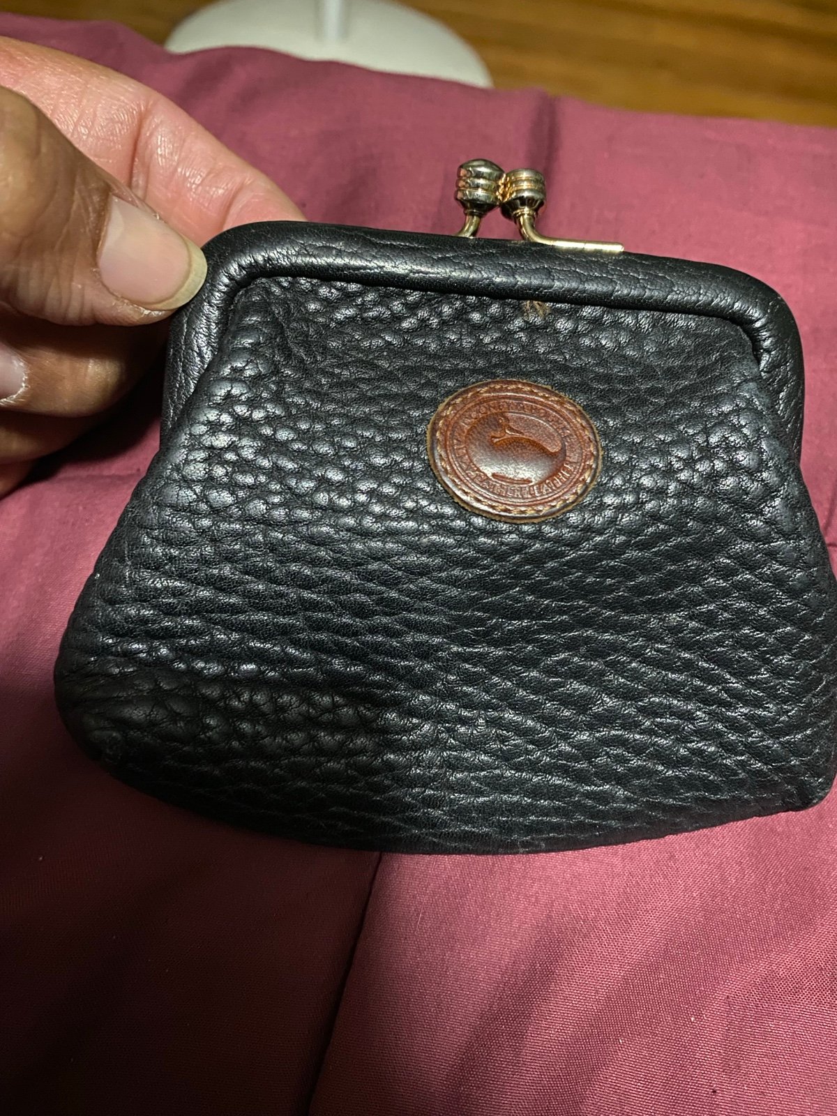Vintage Dooney & Bourke Mini Kisslock Coin Purse