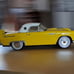 Vintage 1956 Tinplate Yellow Thunderbird