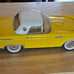 Vintage 1956 Tinplate Yellow Thunderbird