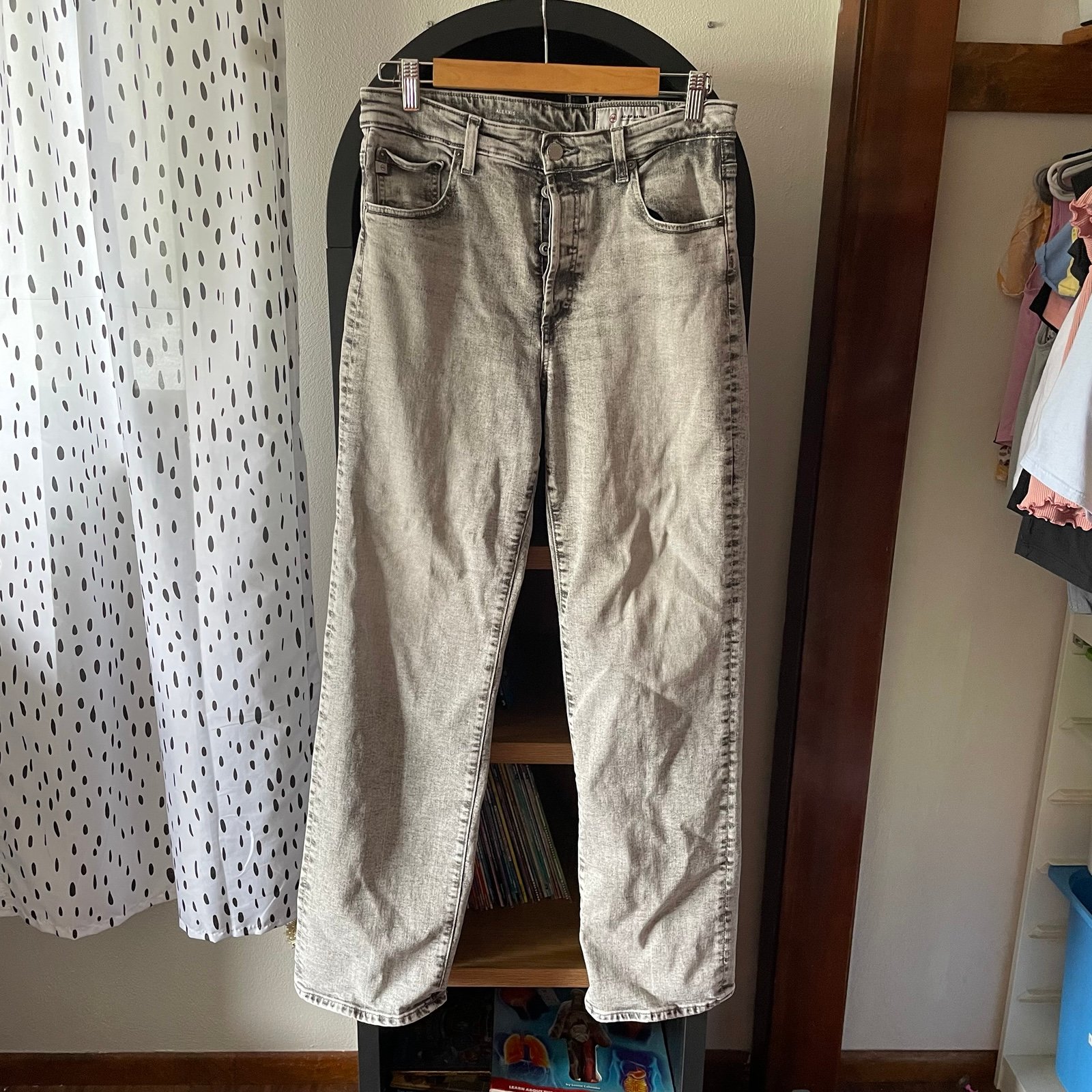 AG Alexxis high rise vintage straight jean