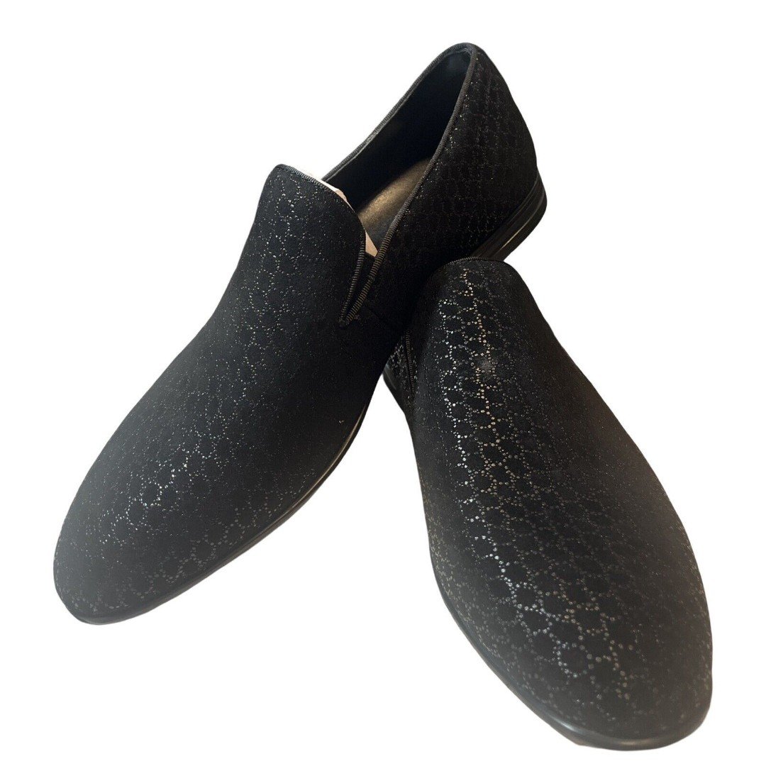 ALDO Goolsby Black Mens Dress Shoes Slip On Size 8 Excellent Condition