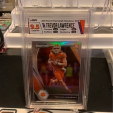 2021 Prizm Draft Picks Trevor Lawrence Silver Rookie HGA 9.5