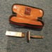 Vintage gold star razor and case