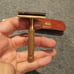 Vintage gold star razor and case