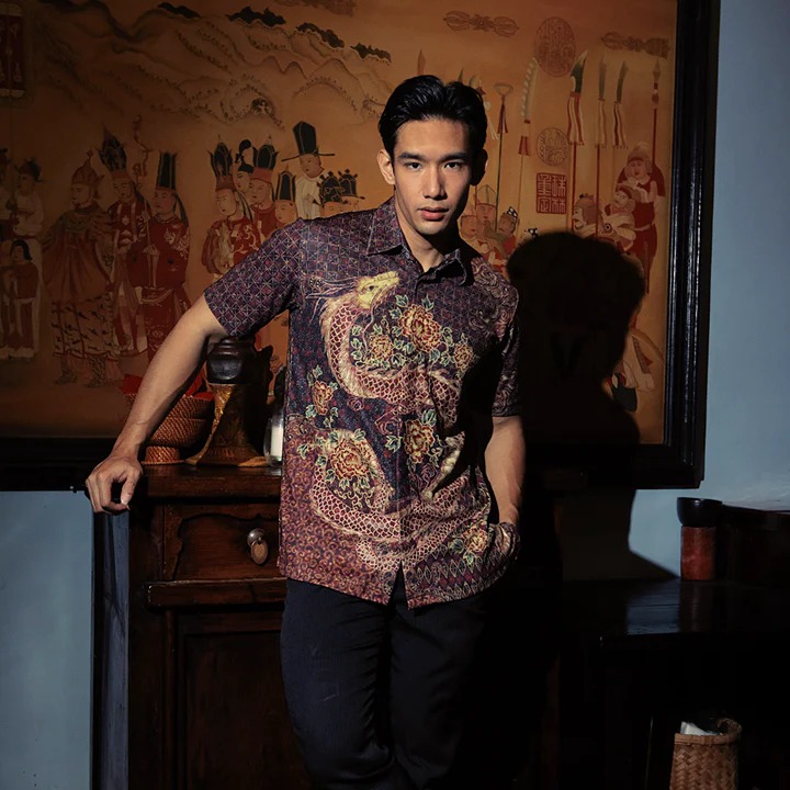 Luxury Performance Batik Shirt for Mens