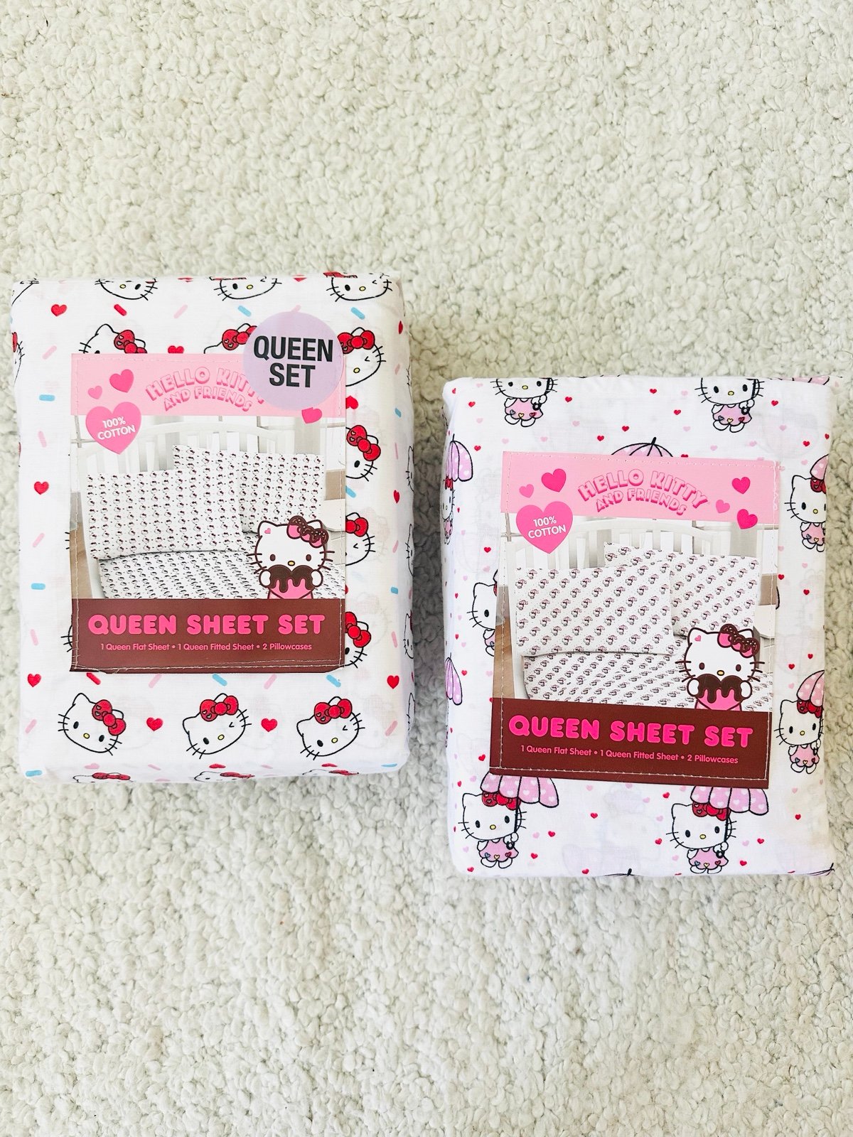 Hello Kitty Queen Sheet Set Bundle