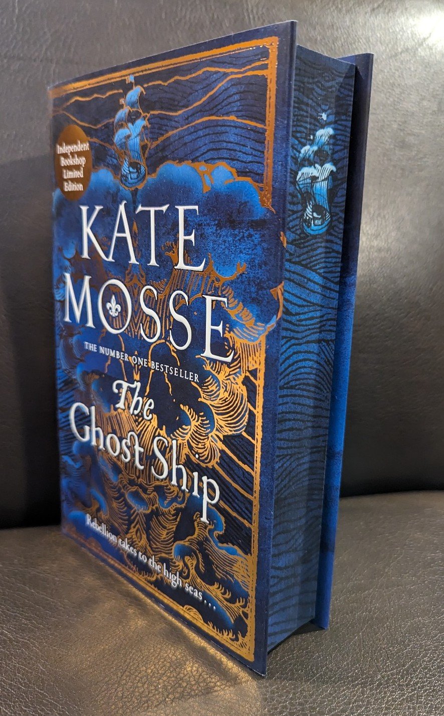 The Ghost Ship Indie Signed Stenciled Edges Endpapers