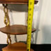 Mid Century Modern Sexton 3 Tier Corner Wall Mount Shelf