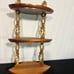 Mid Century Modern Sexton 3 Tier Corner Wall Mount Shelf