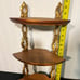 Mid Century Modern Sexton 3 Tier Corner Wall Mount Shelf