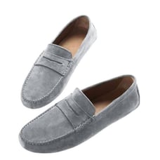 BLAKE MCKAY Jasper Grey Suede Loafer Size 10.5M