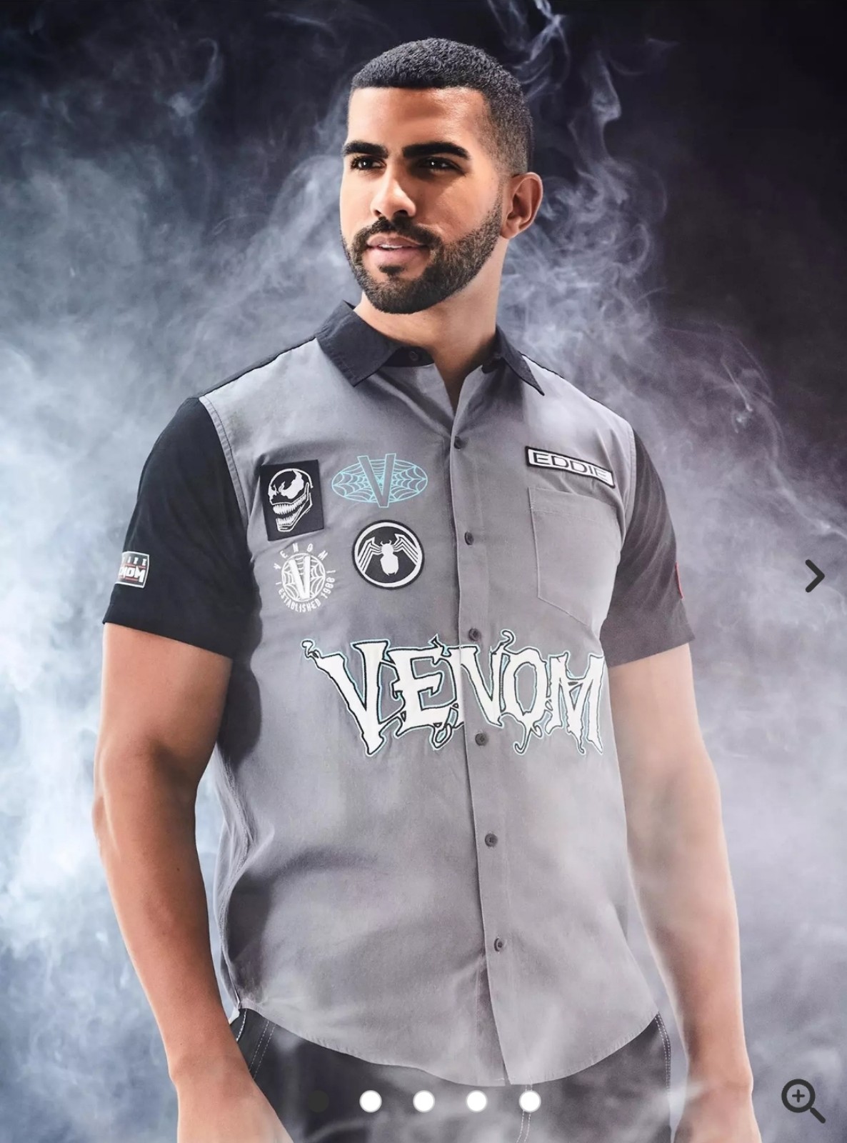 Marvel Venom Icons Woven Button-Up - BoxLunch Exclusive