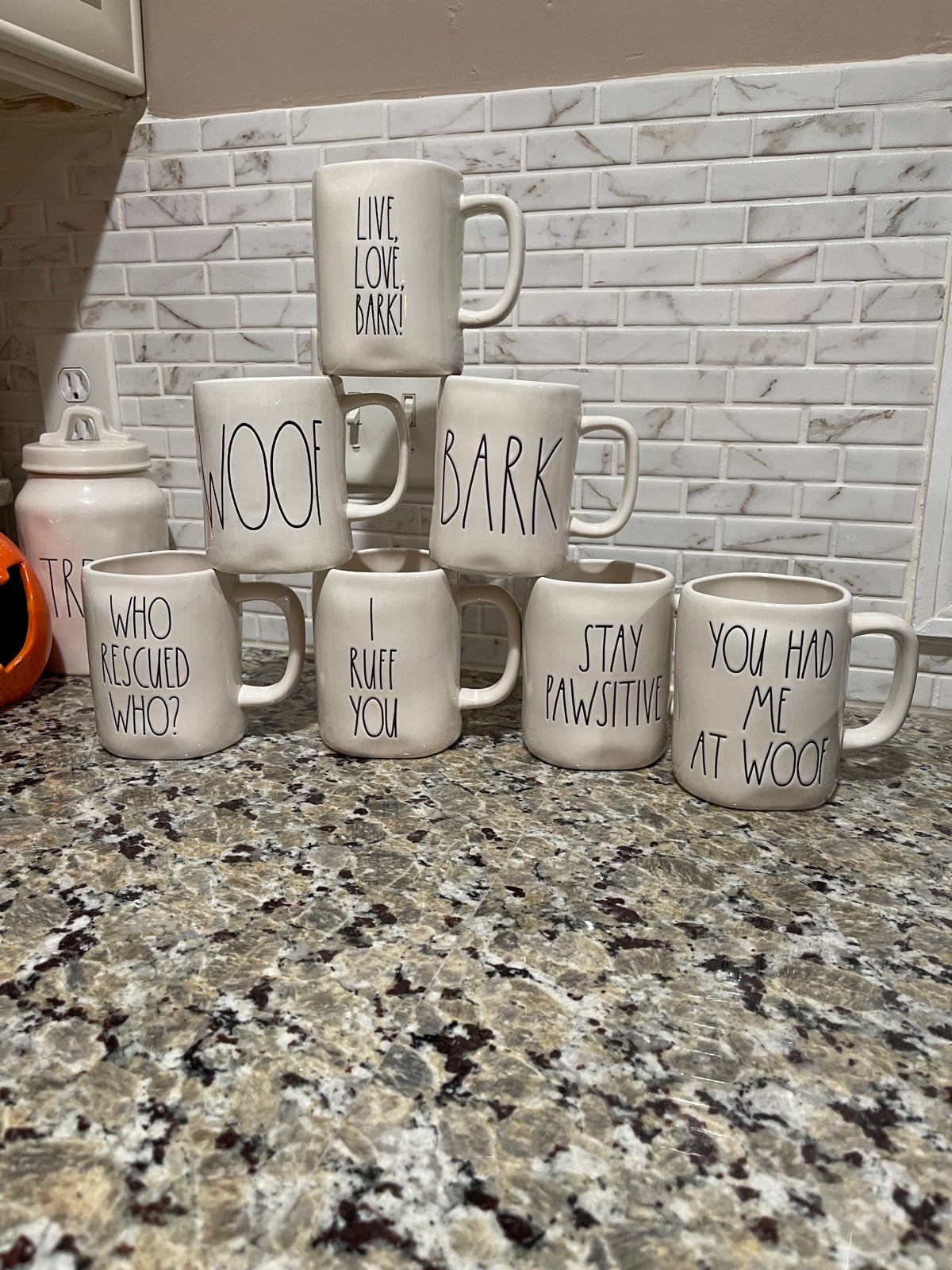 Rae Dunn dog mug bundle 2017/2018/2019