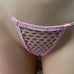 NEW Super Sexy Bling Baby Pink Jewel Fishnet Micro Stripper Outfit Set OS