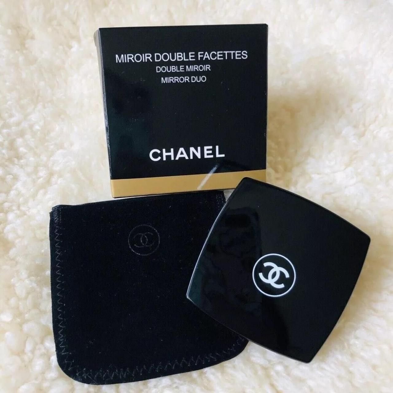 Chanel Black Double Compact Mirror