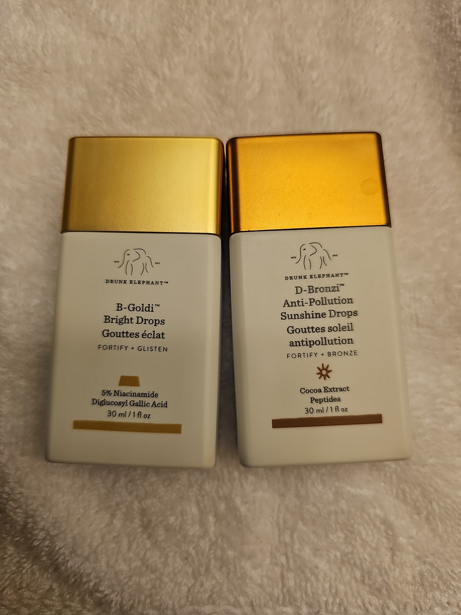drunk elephant bronze and highlight drops