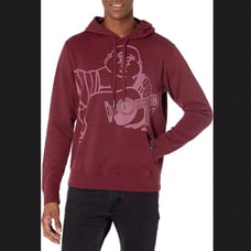 True Religion Men's Oversized Buddha Pullover Hoodie Dye - Medium