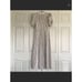 Danielle Bernstein Striped Puffy Sleeve Midi Dress