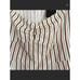 Danielle Bernstein Striped Puffy Sleeve Midi Dress